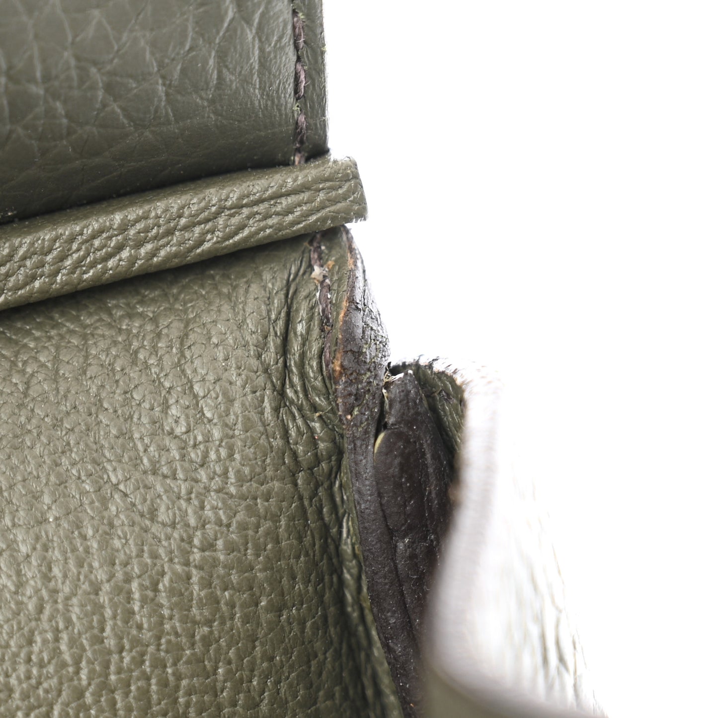 Taurillon Clemence Birkin 35 Vert De Gris