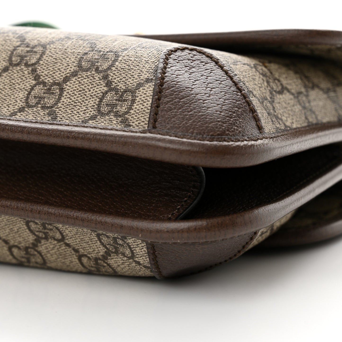 GG Supreme Monogram Web Small Neo Vintage Double Flap Messenger Bag Beige New Acero