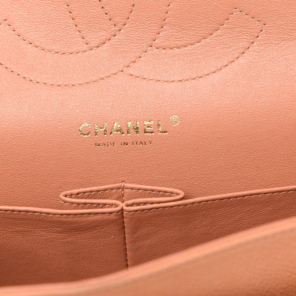 Chanel Iridescent Caviar Quilted Jumbo Double Flap Pink 5 of 19