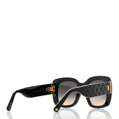 Louis Vuitton Acetate LV Empreinte Square Sunglasses Z1611E Black 4 of 7