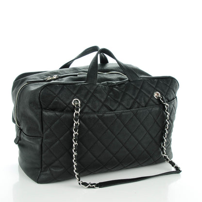 Chanel Caviar Quilted Travel Flap Tote Black 3 of 7