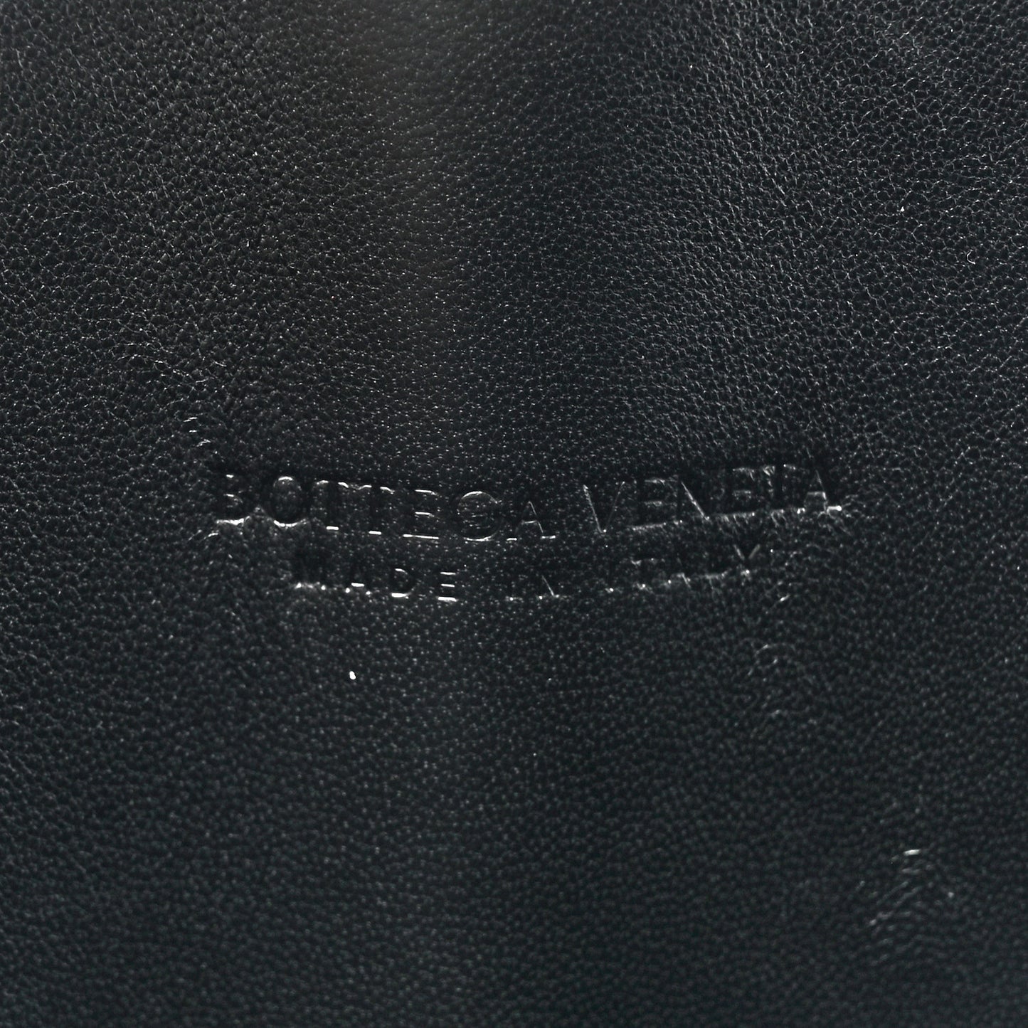 Patent Intrecciato Shoulder Bag Black