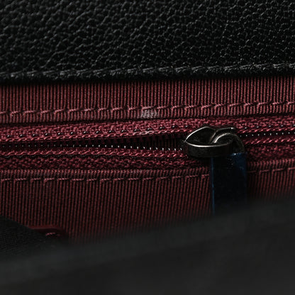 Chanel Goatskin Quilted Small CC University Top Handle Flap Black 9 of 9