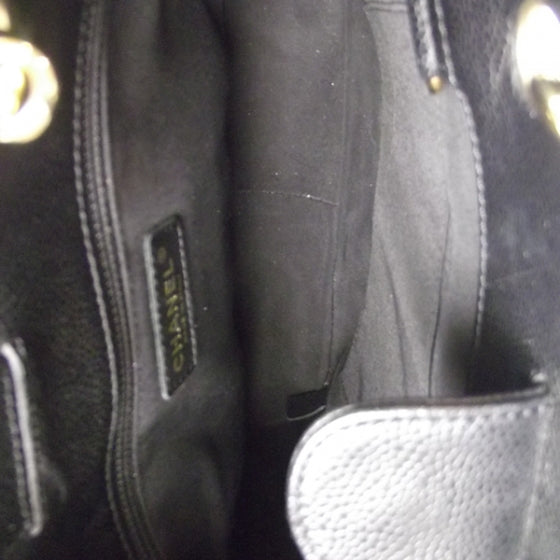 Chanel Caviar Petit Shopping Tote PST Black 6 of 15