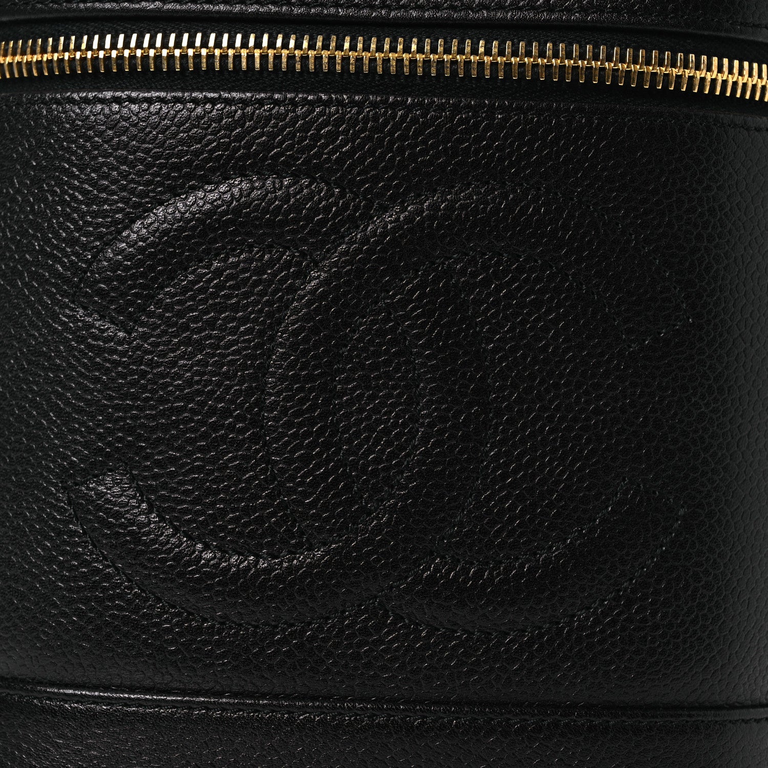 Chanel Caviar Vanity Cosmetic Case Black 9 of 11