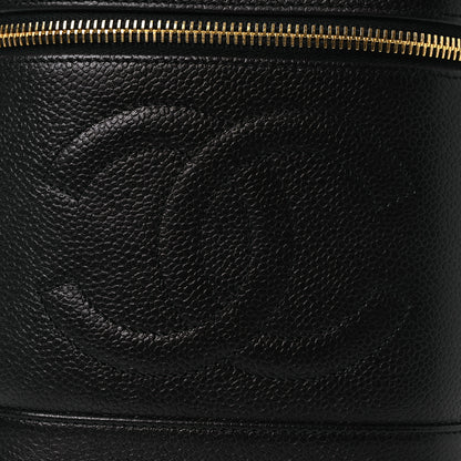 Chanel Caviar Vanity Cosmetic Case Black 9 of 11