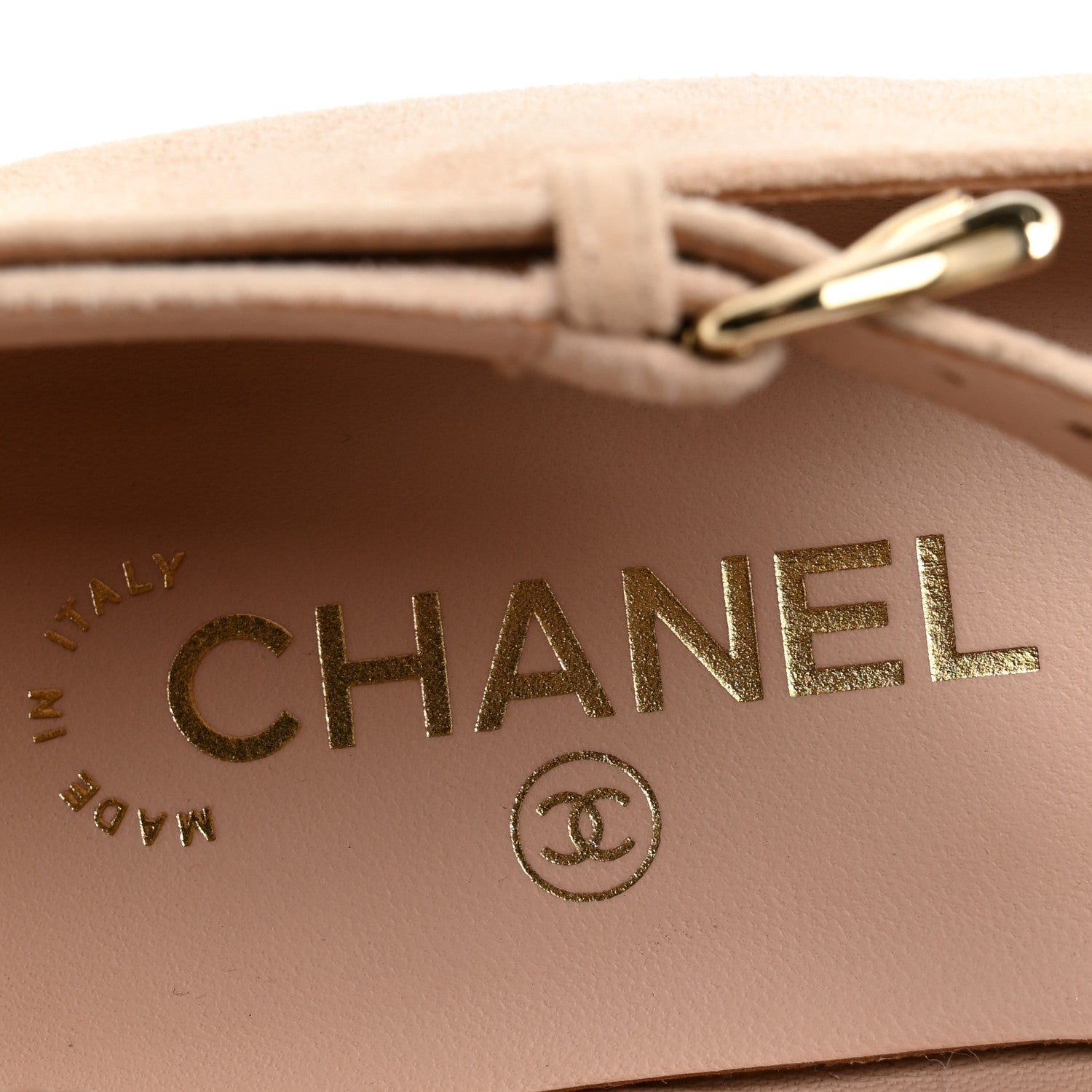 Chanel Suede Patent Cap Toe CC Mary Jane Flats 40 Light Pink Black 7 of 10