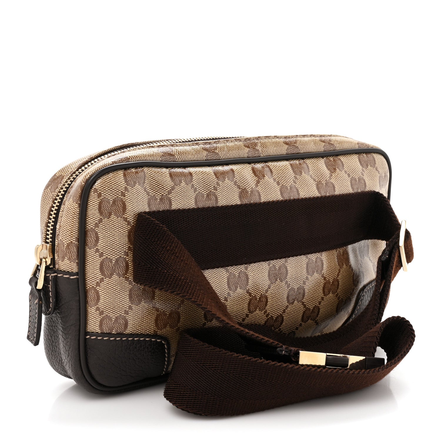 Gucci Crystal Monogram Belt Bag Brown 3 of 9
