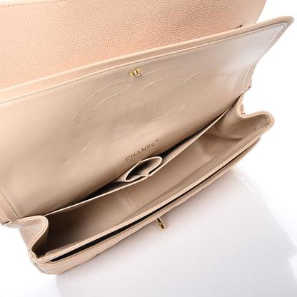 Chanel Caviar Quilted Jumbo Double Flap Beige Clair 6 of 8