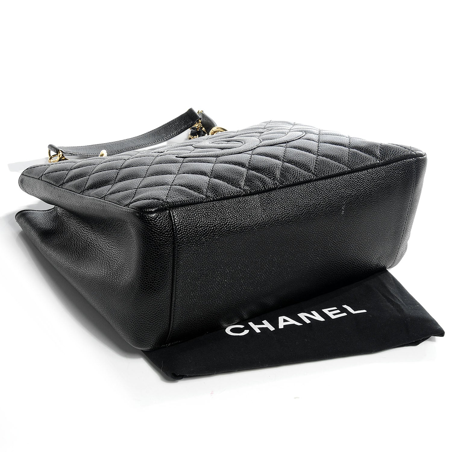 Chanel Caviar Grand Shopping Tote GST Black 4 of 7