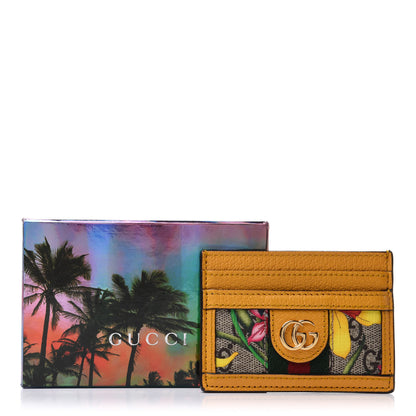 Gucci GG Supreme Monogram Flora Web Ophidia Card Holder Beige Multicolor Crop 8 of 8
