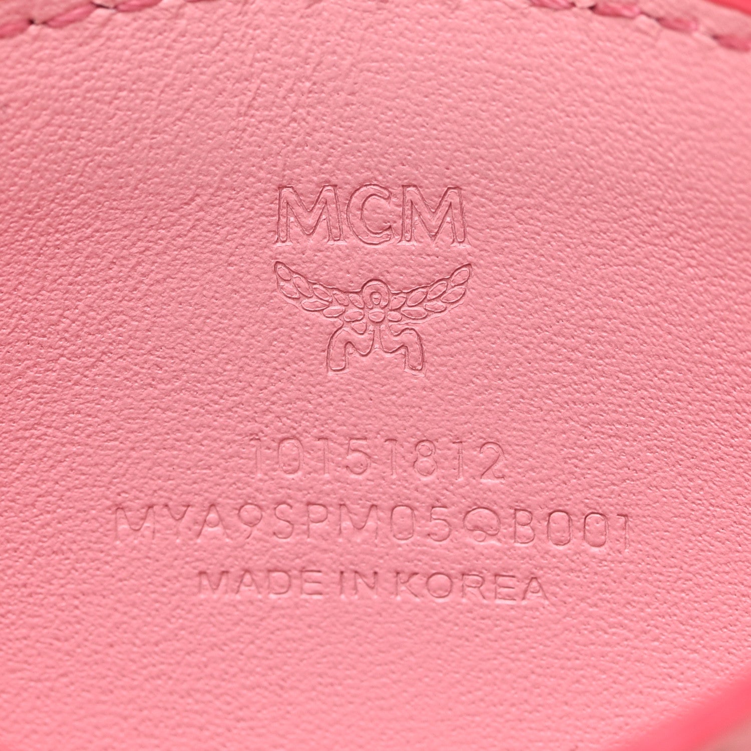 MCM Patent Monogram Card Case Pink 5 of 7