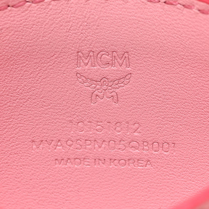 MCM Patent Monogram Card Case Pink 5 of 7