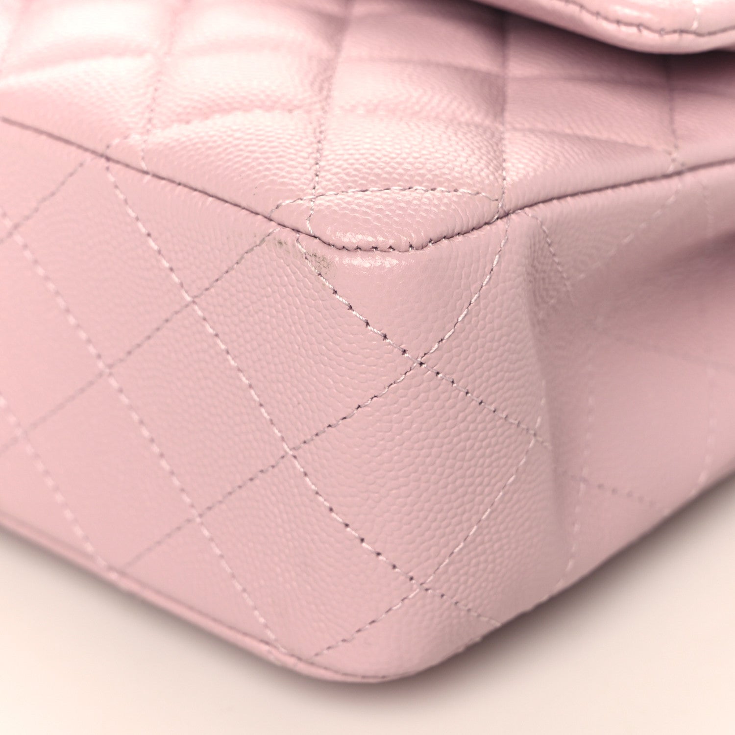 Chanel Caviar Quilted Medium Double Flap Light Pink 8 of 8