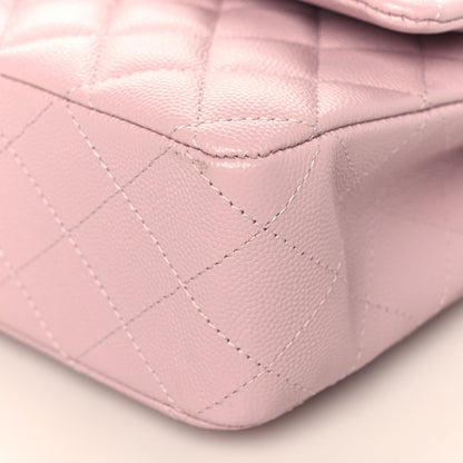 Chanel Caviar Quilted Medium Double Flap Light Pink 8 of 8