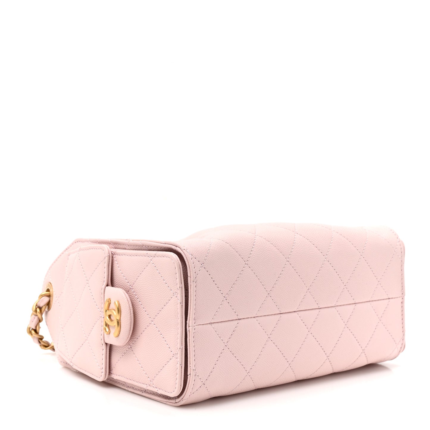 Caviar Quilted Mini Chanel 25 Handbag Light Pink