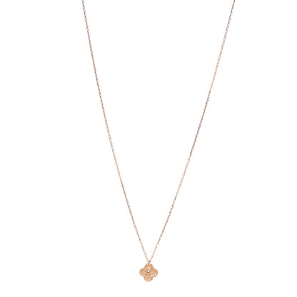 Van Cleef & Arpels 18K Rose Gold Sweet Alhambra Pendant Necklace 1 of 6