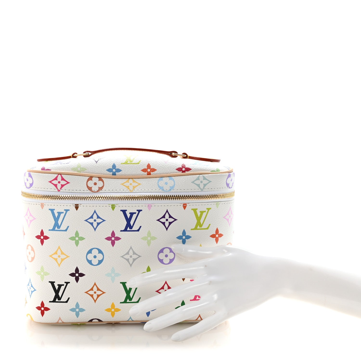 Louis Vuitton LV X TM Monogram Multicolor Nice BB White 2 of 7