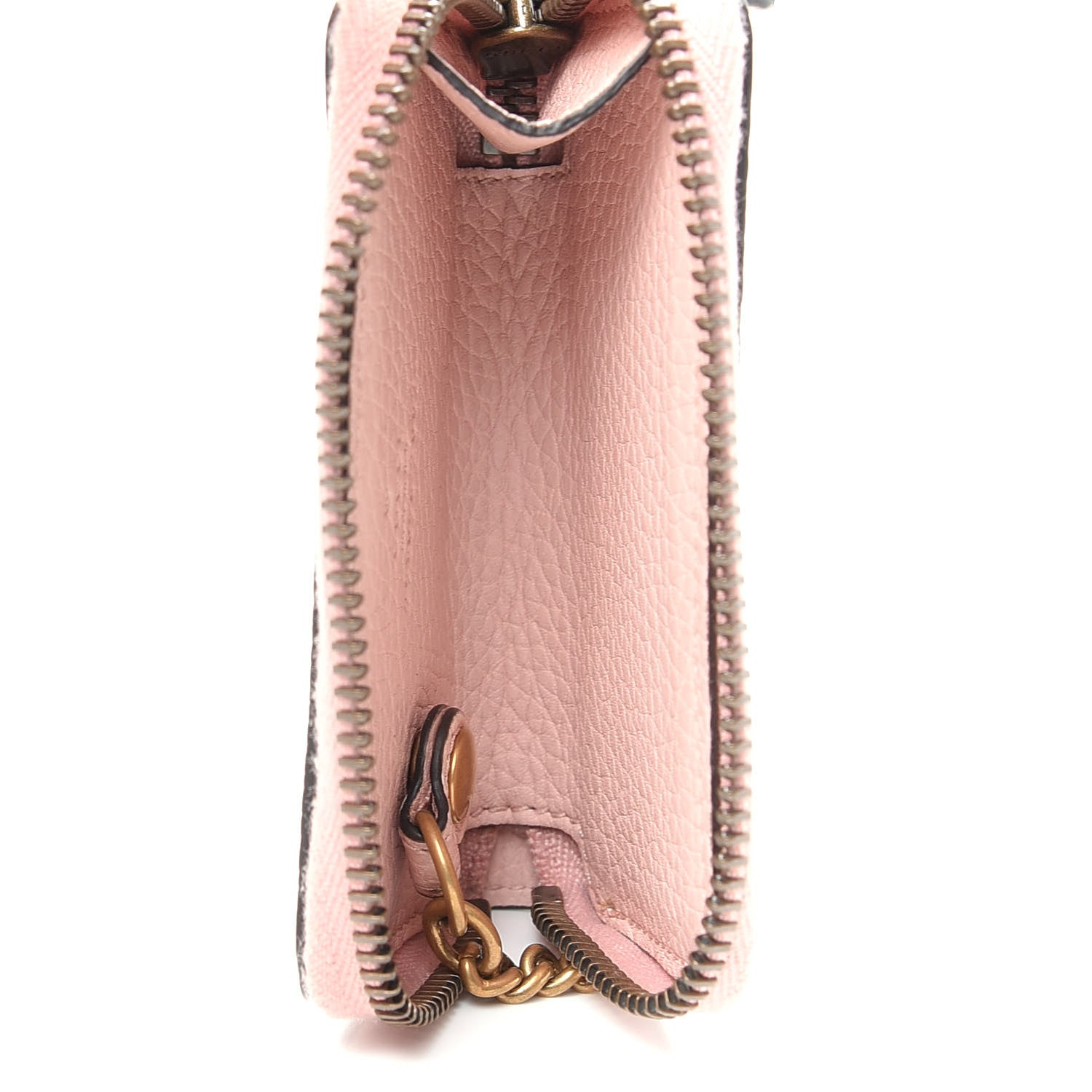 Gucci Cellarius Calfskin Blind For Love Animalier Zip Around Key Case Perfect Pink 4 of 5