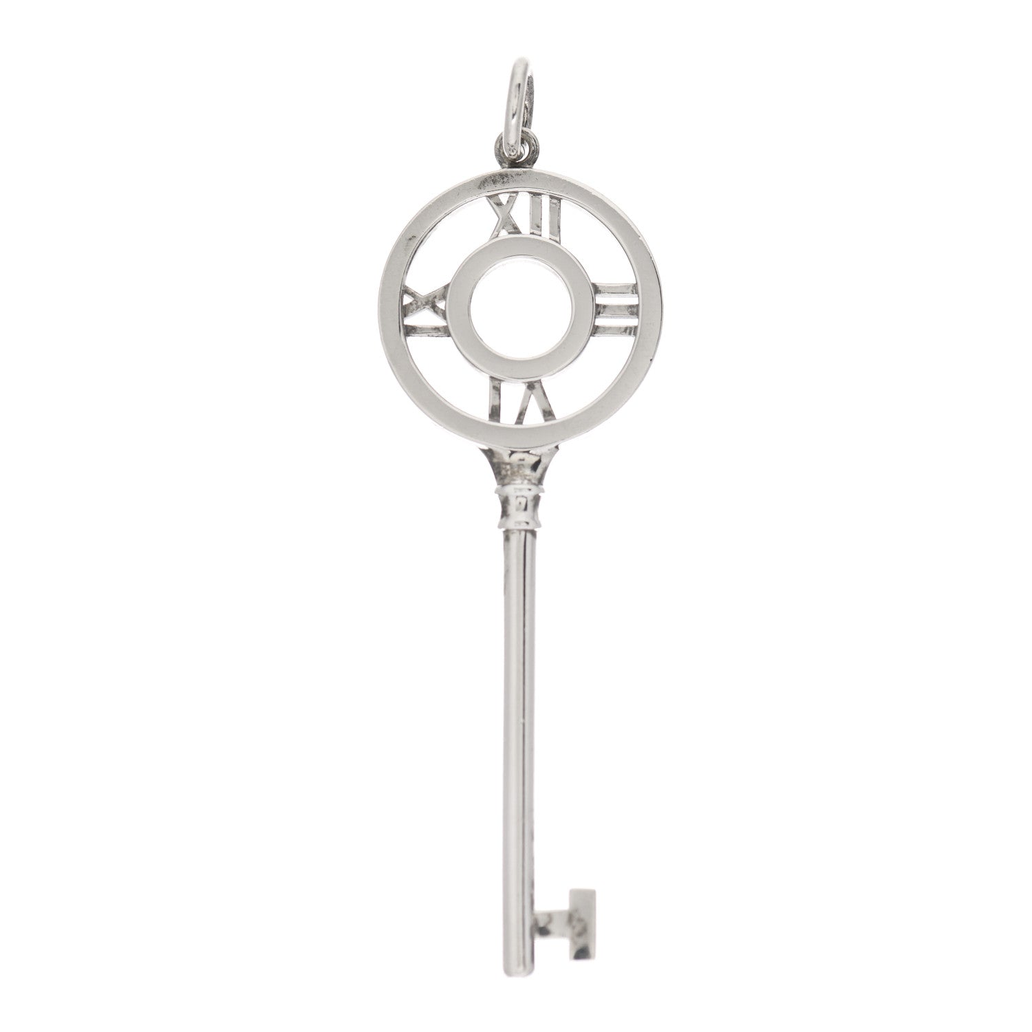 Tiffany Sterling Silver Atlas Key Pendant 1 of 4