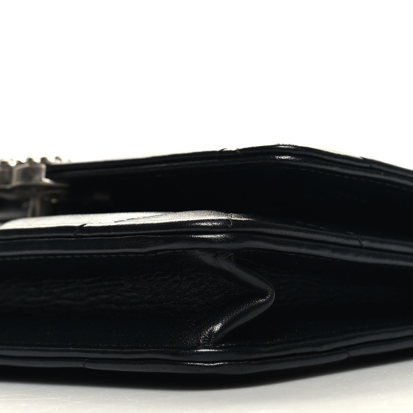 Lambskin Quilted Chanel 19 Wallet On Chain WOC Black