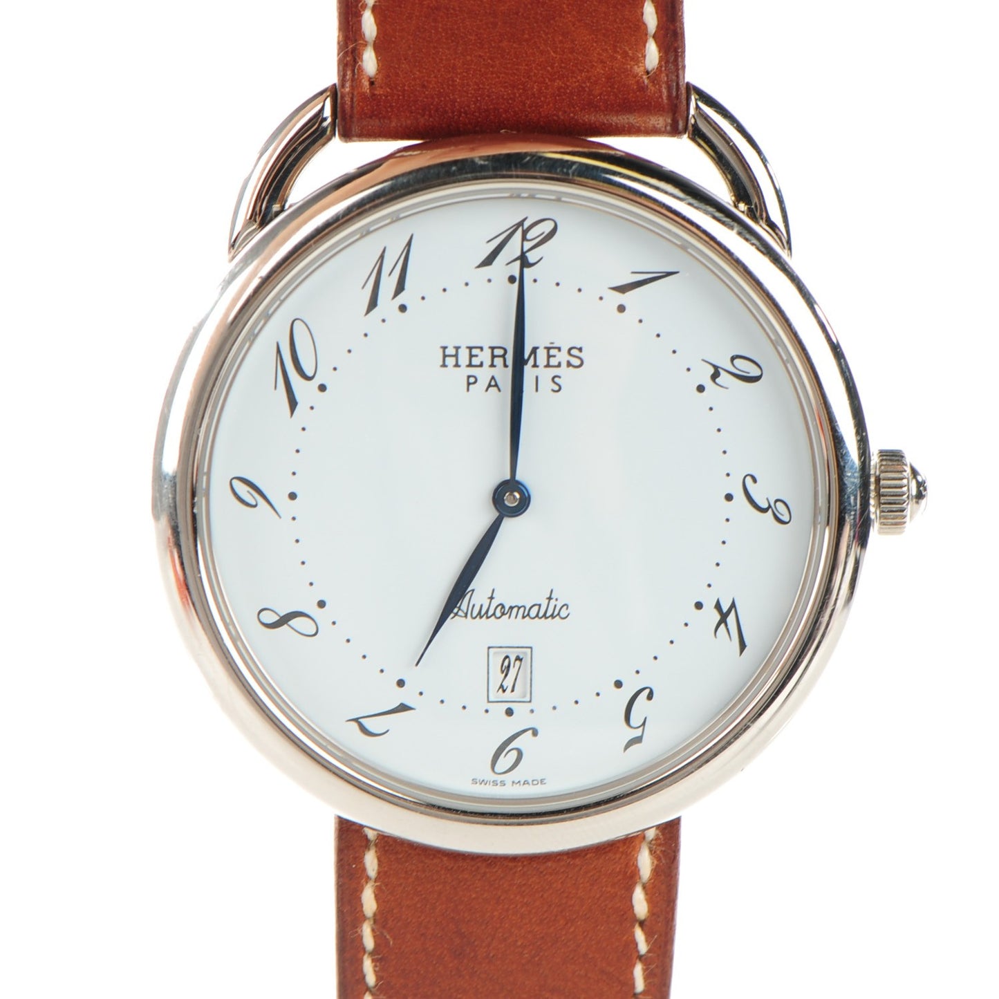 Stainless Steel Barenia 41mm Arceau Quartz Watch Fauve