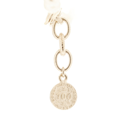 Chanel Pearl CC 100th Anniversary Necklace Light Gold 7 of 8