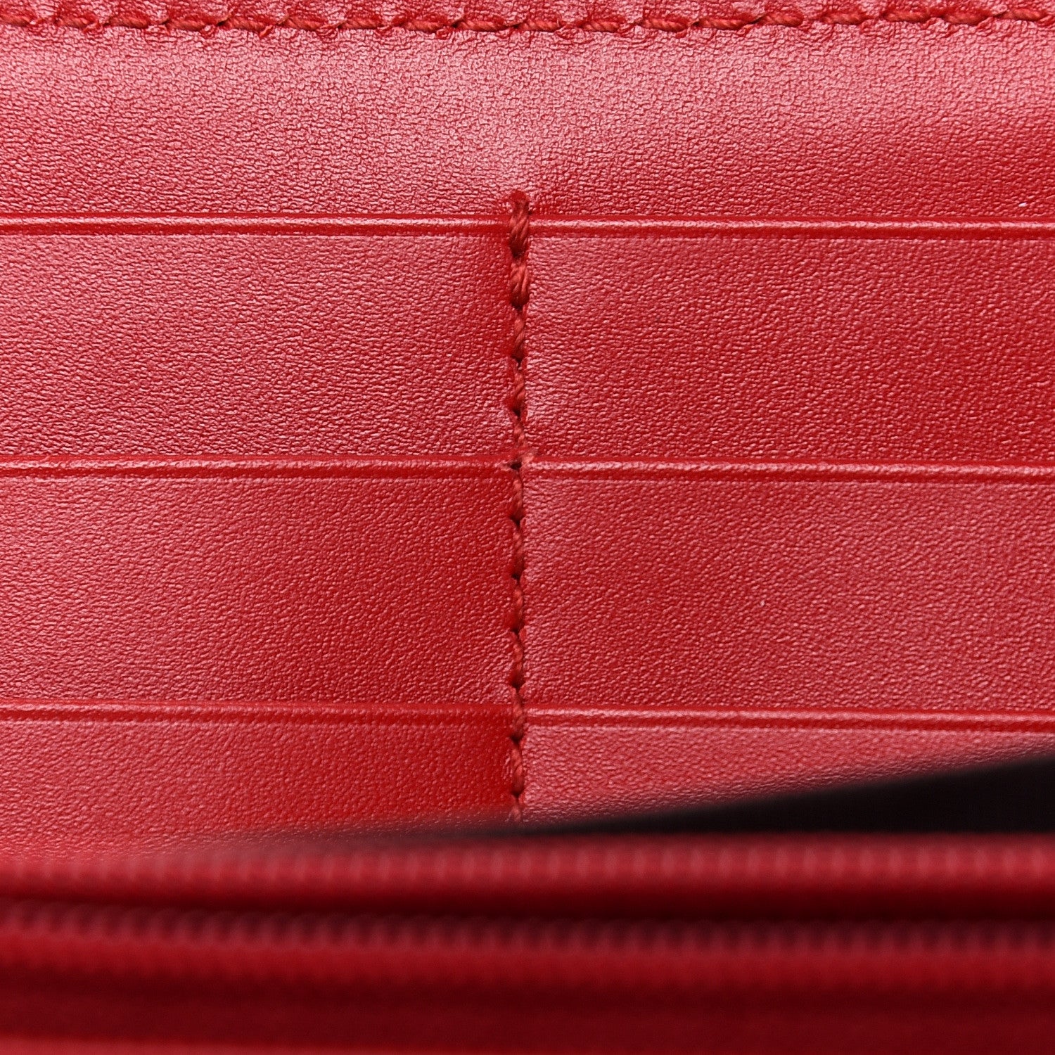 Gucci Guccissima Web Zip Around Wallet Red 7 of 7
