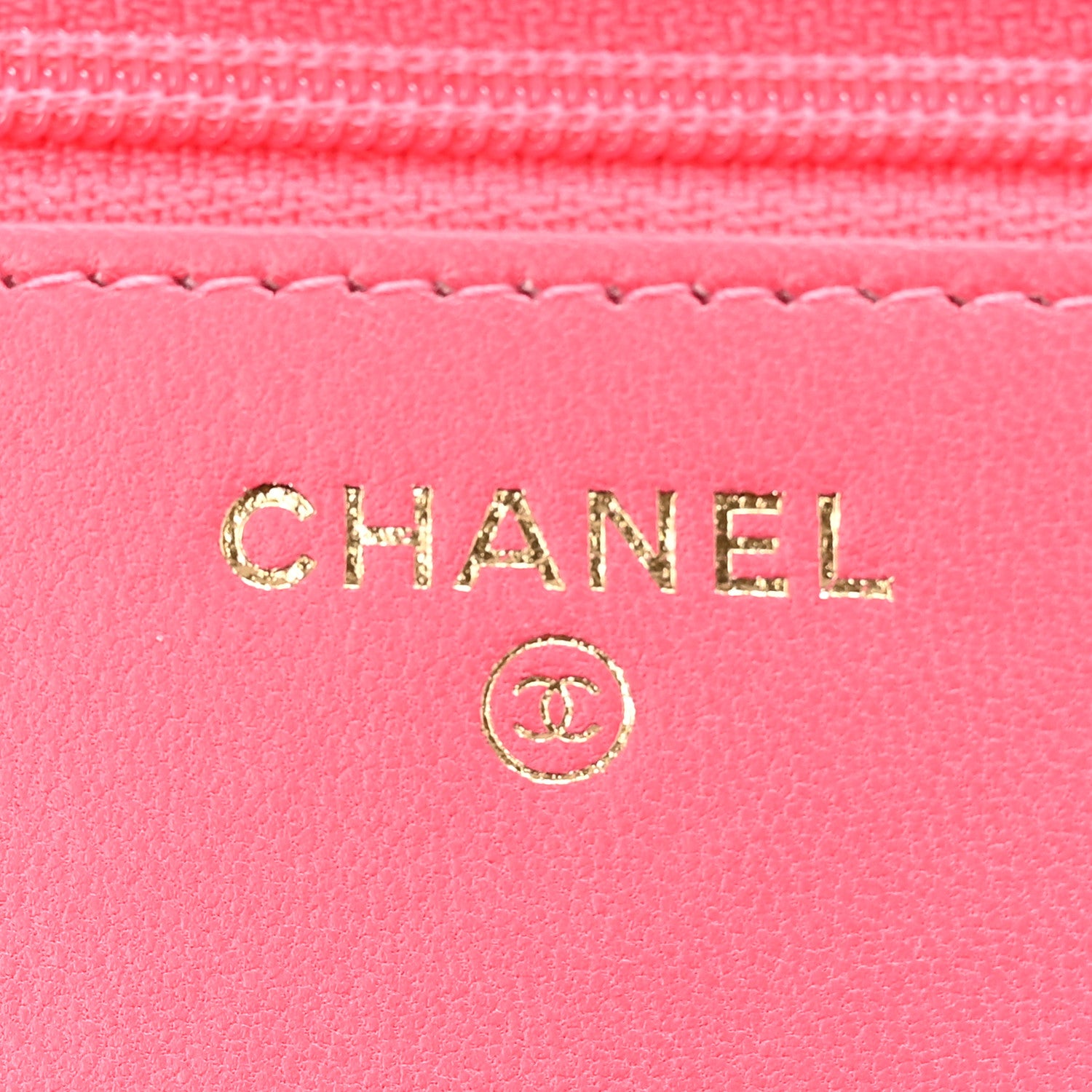 Chanel Lambskin Quilted Trendy CC Wallet On Chain WOC Pink 6 of 16
