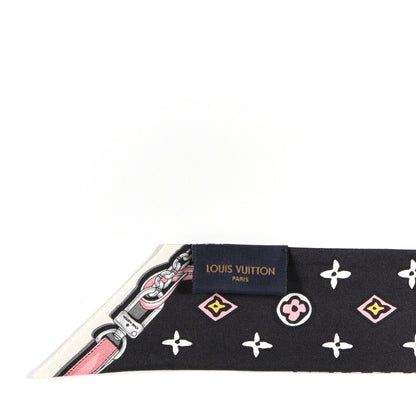 Louis Vuitton Silk Monogram Wild At Heart BB Bandeau Black 3 of 3