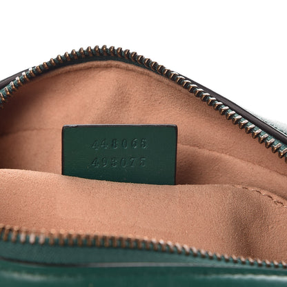 Gucci Calfskin Matelasse Mini GG Marmont Chain Shoulder Bag Emerald Green 7 of 7