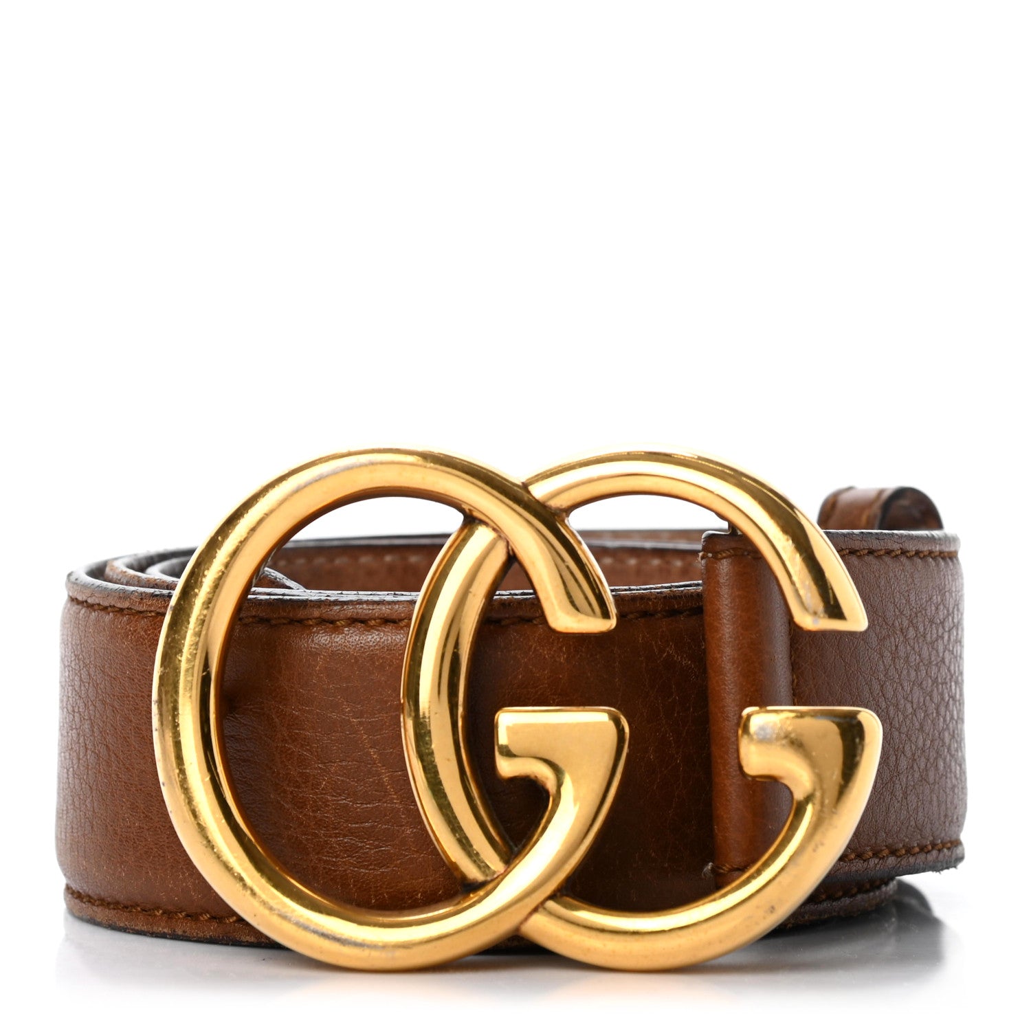 Gucci Calfskin Double G Belt 90 36 Brown 1 of 6