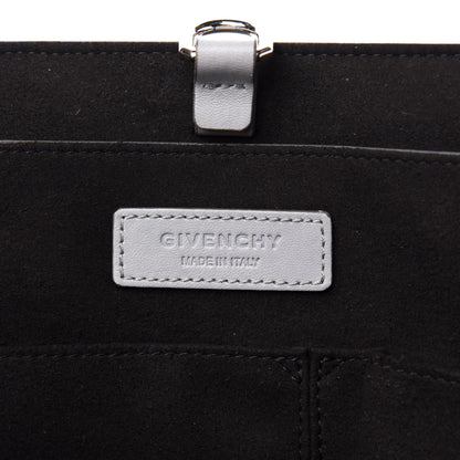 Givenchy Lambskin Medium Shark Lock Satchel Grey 7 of 16