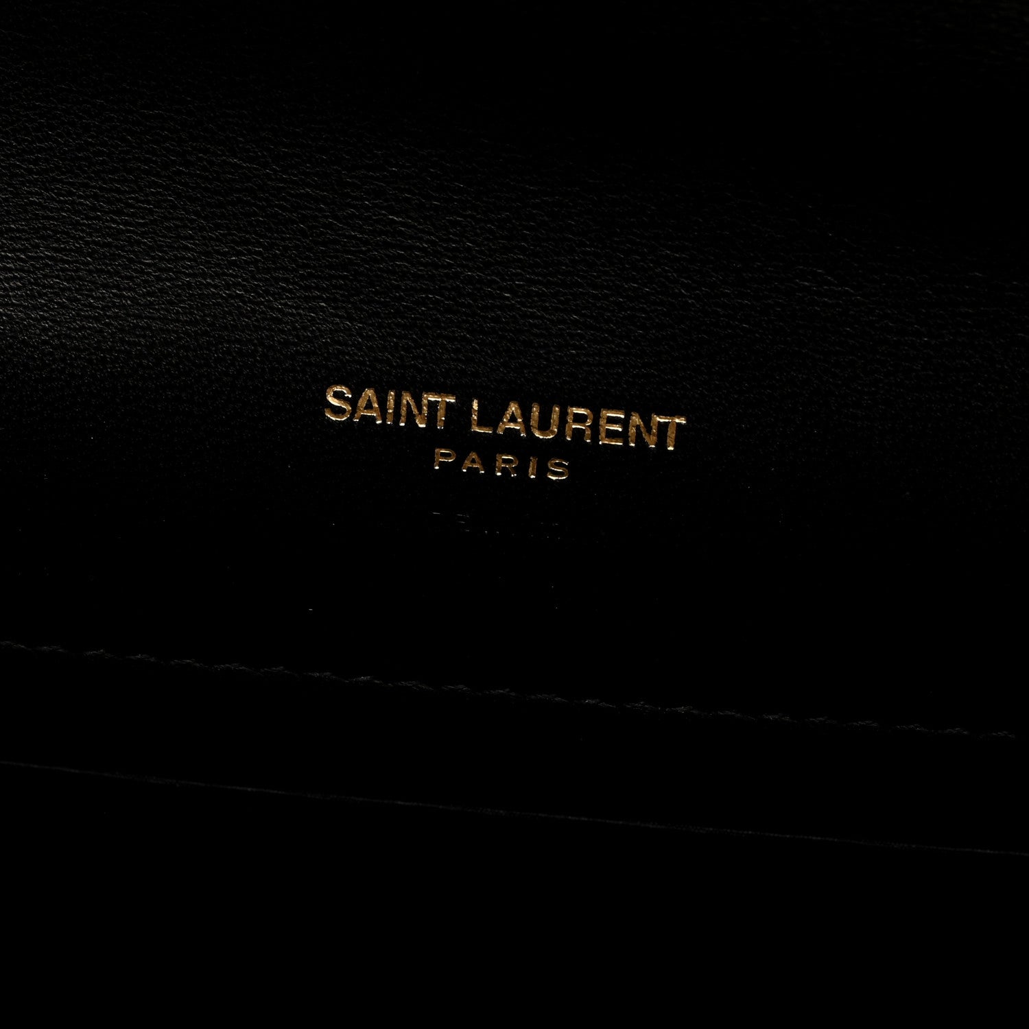 Saint Laurent Lambskin Carre Quilted Cassandre Pouch Clutch Black 6 of 6