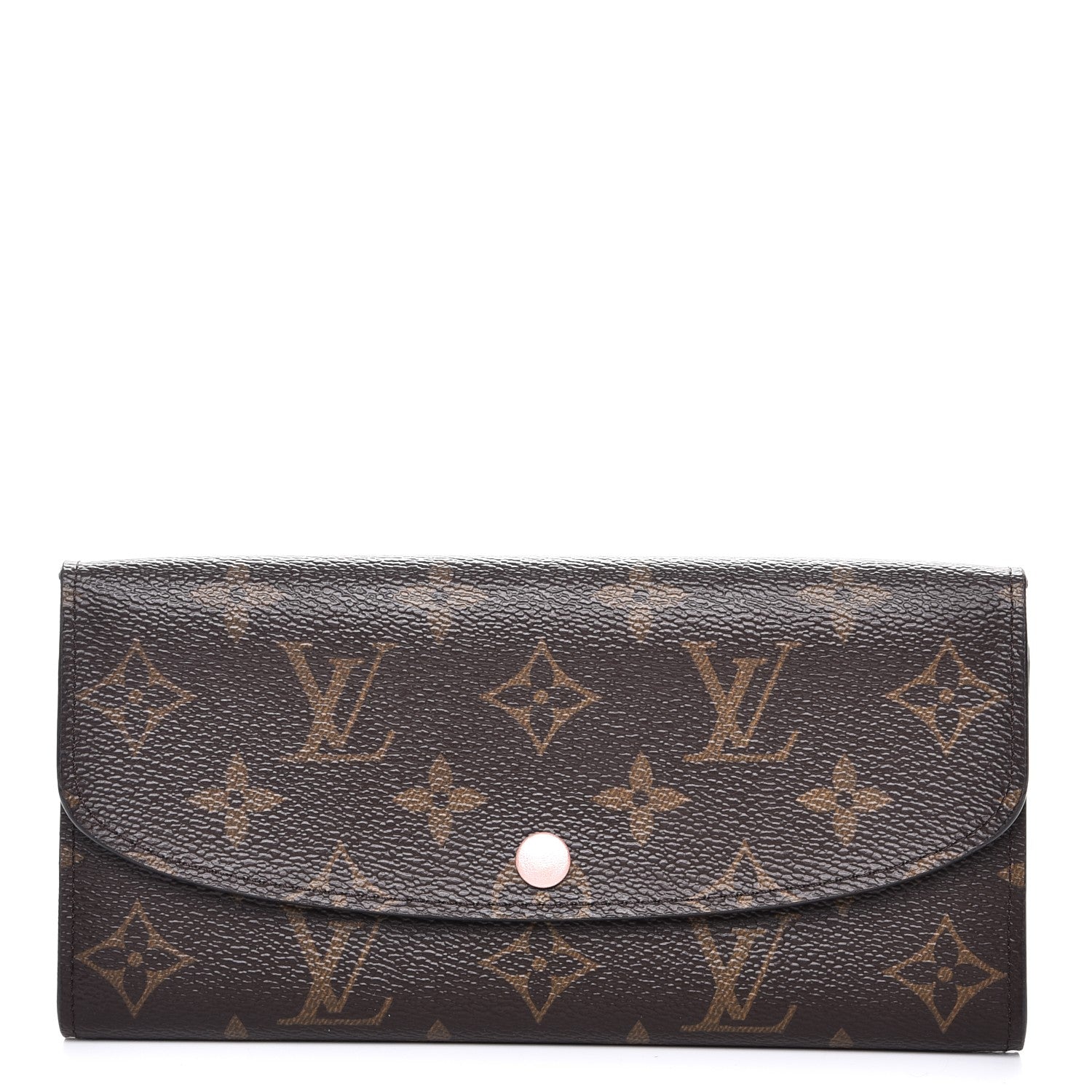 Louis Vuitton Monogram Emilie Wallet Rose Nacre 2 of 10