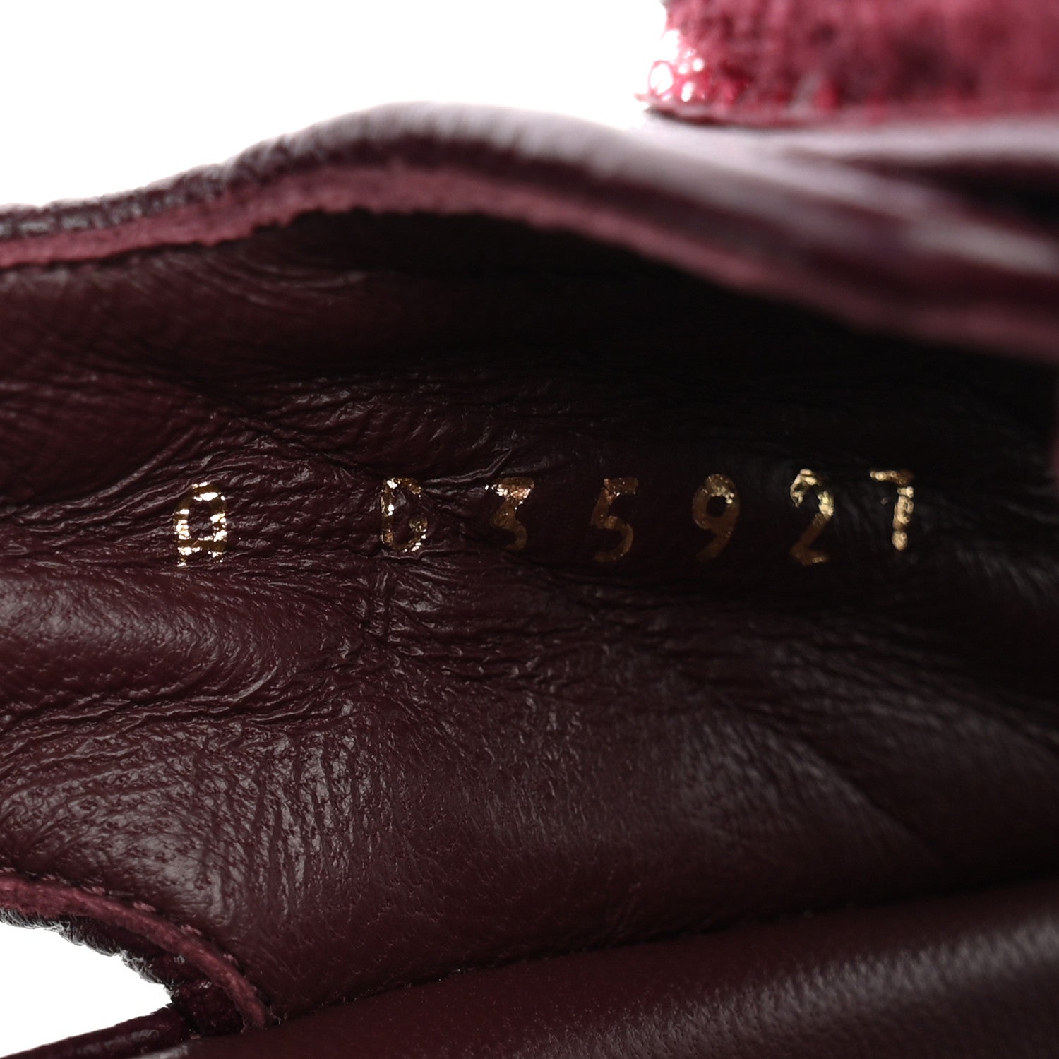 Chanel Grained Calfskin Velcro Dad Sandals 37 Burgundy 7 of 10