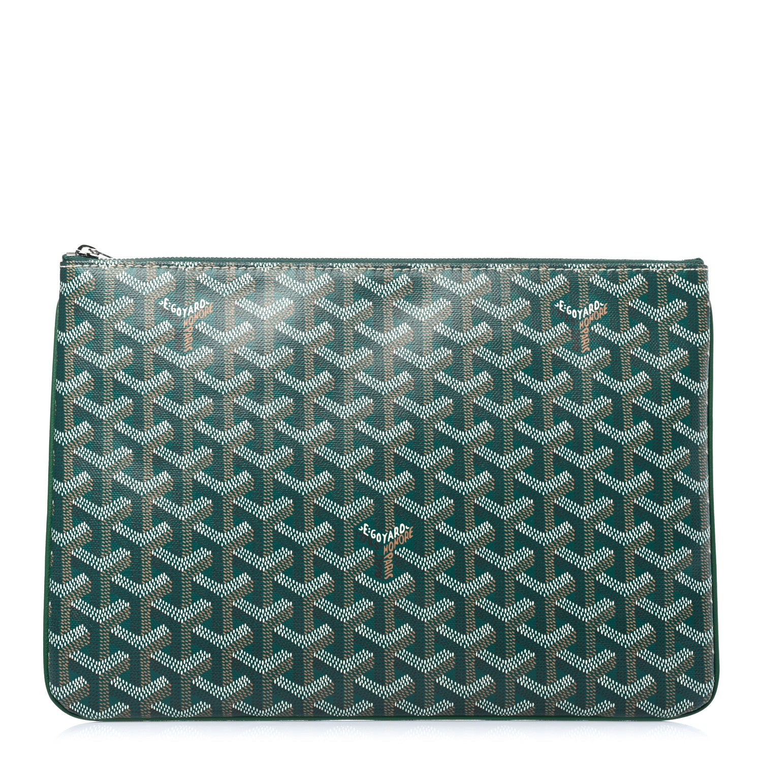 Goyard Goyardine Senat Pochette MM Green 1 of 6