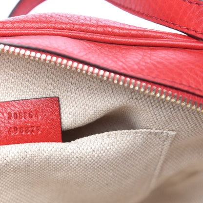Gucci Pebbled Calfskin Small Soho Disco Bag Tabasco Red 7 of 9