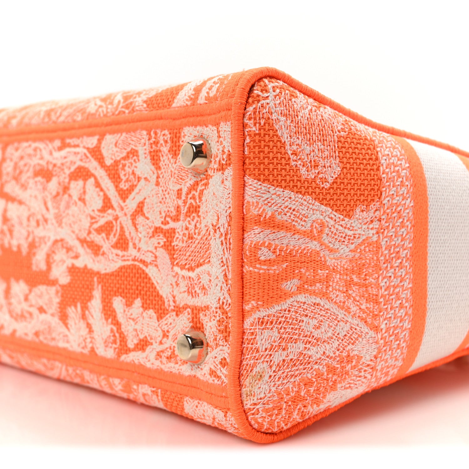 Christian Dior Canvas Toile De Jouy Reverse Embroidered Medium