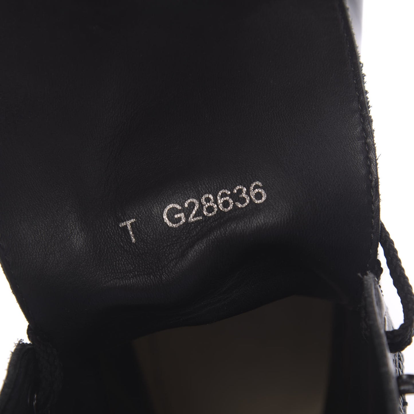 Calfskin Quilted Cap Toe Combat Boots 40 Black