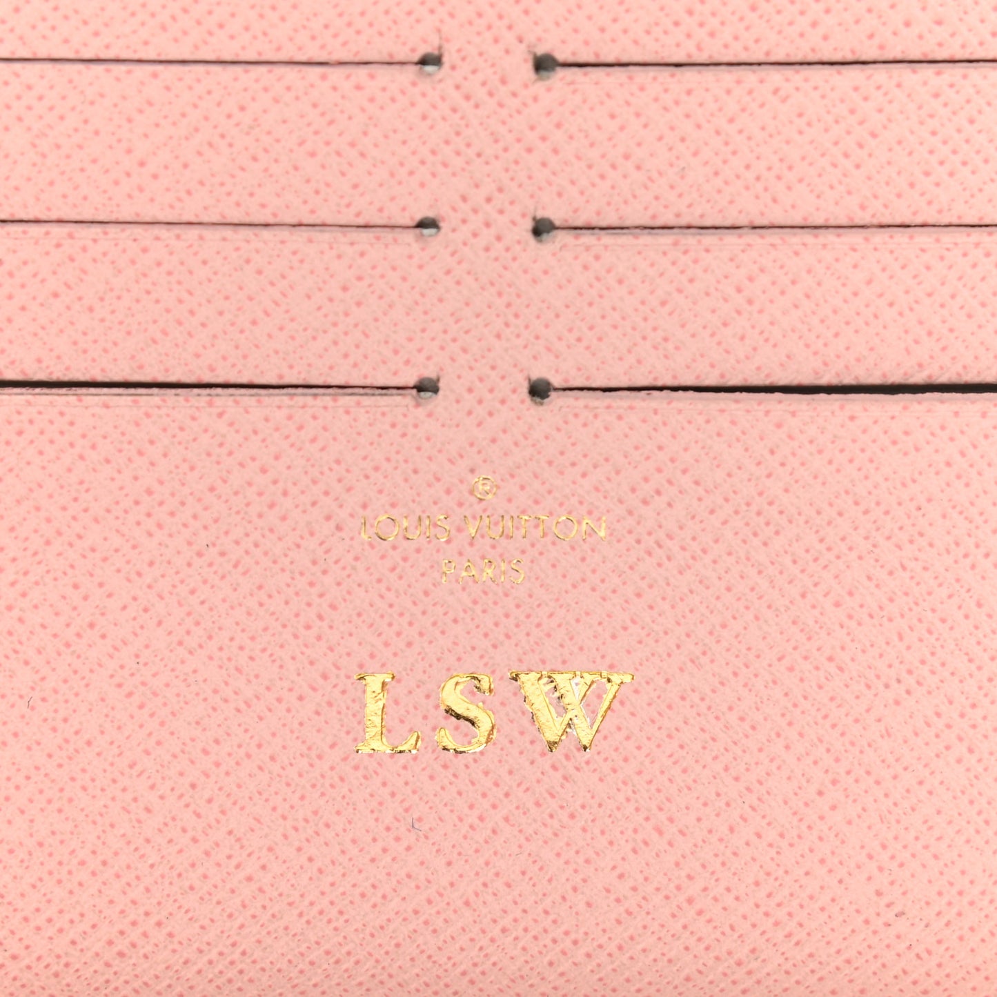 Calfskin Felicie Card Holder Insert Rose Ballerine