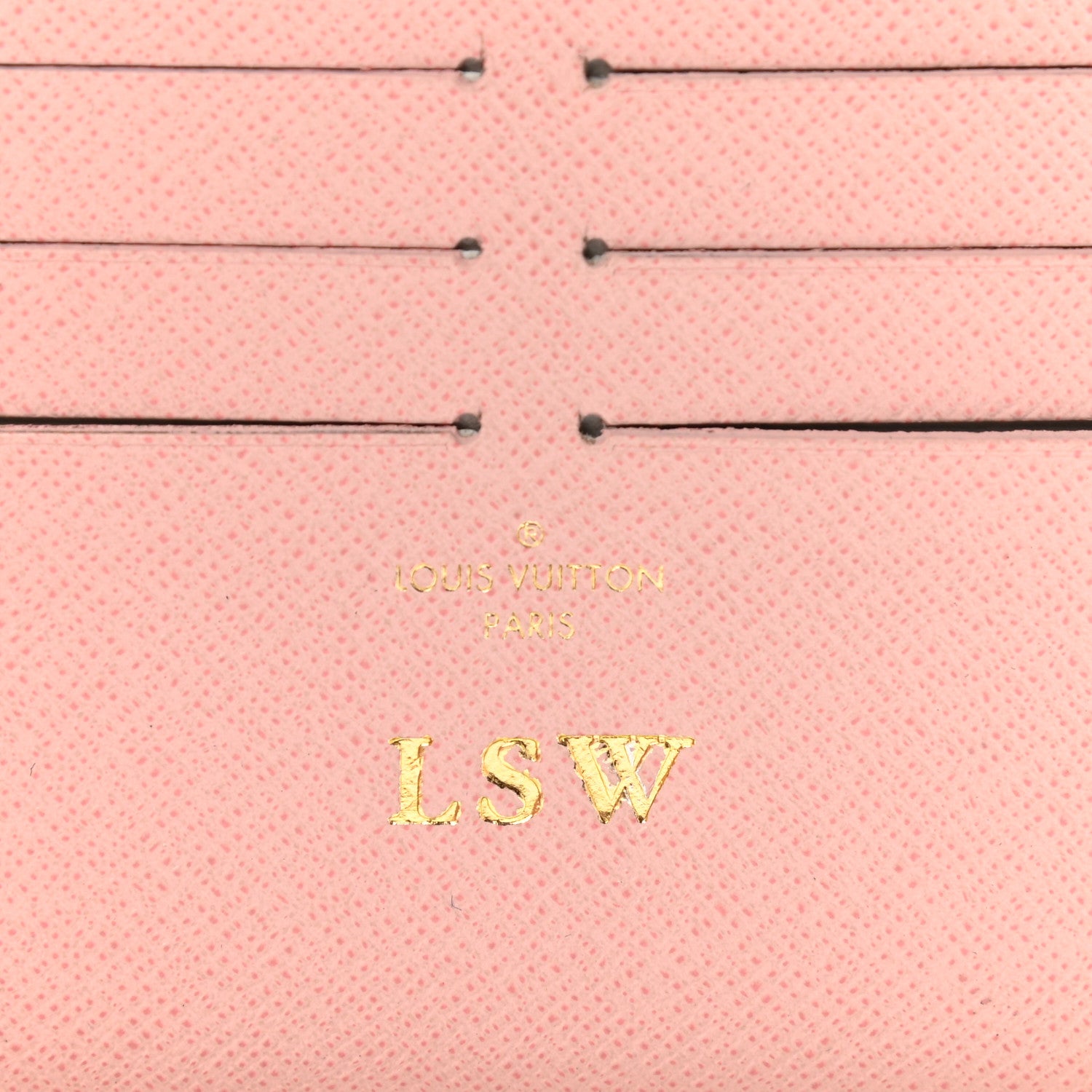 Louis Vuitton Calfskin Felicie Card Holder Insert Rose Ballerine 6 of 7