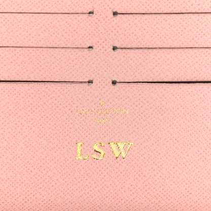 Louis Vuitton Calfskin Felicie Card Holder Insert Rose Ballerine 6 of 7