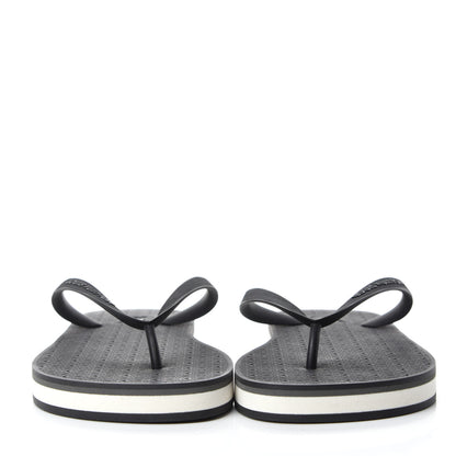 Louis Vuitton Rubber Mens Molitor Thong Sandals 7 Black 2 of 8