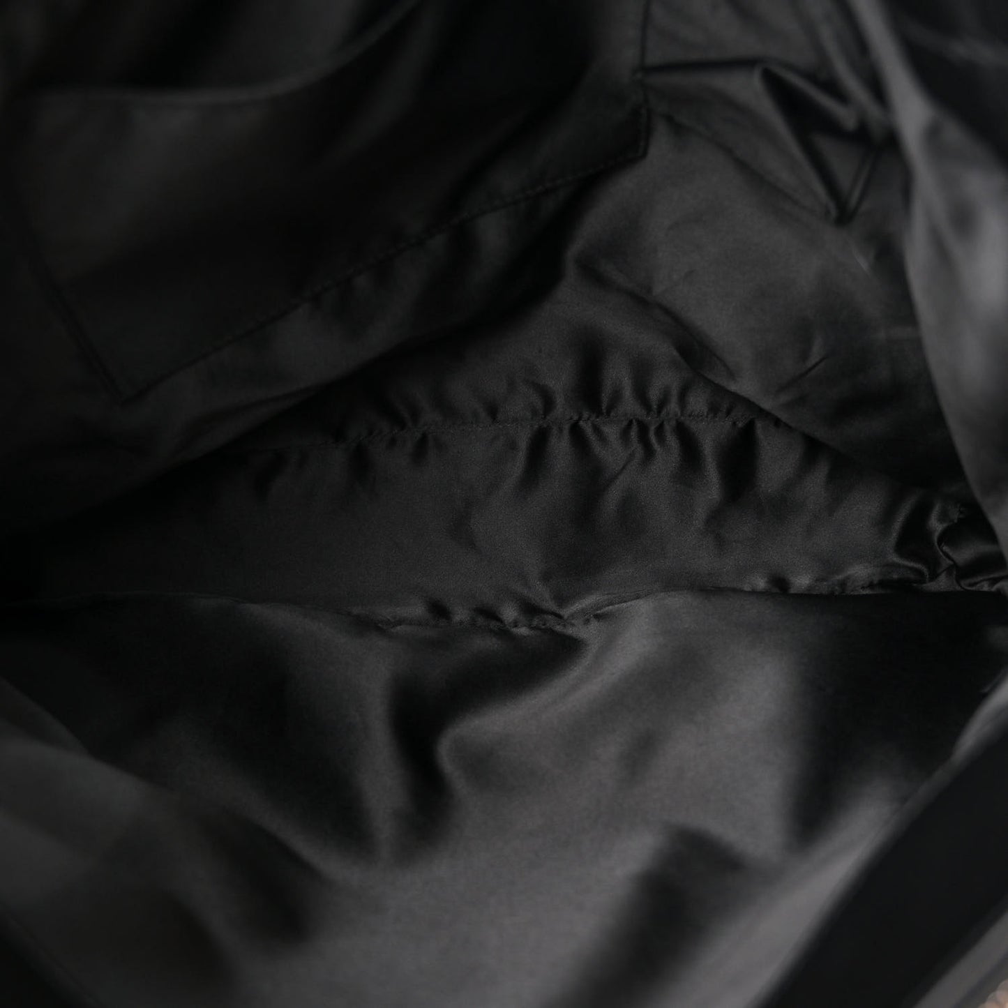 Lambskin Stitched Shopper Tote Black