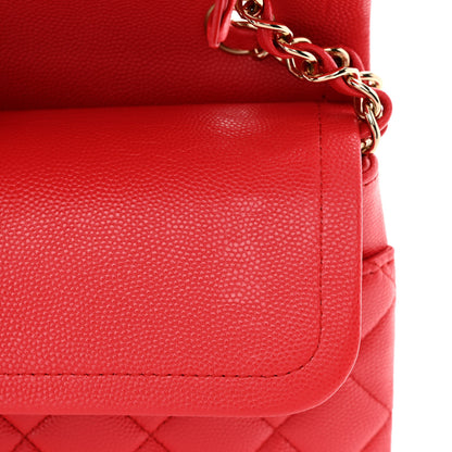 Chanel Caviar Quilted Medium Double Flap Red 11 of 11