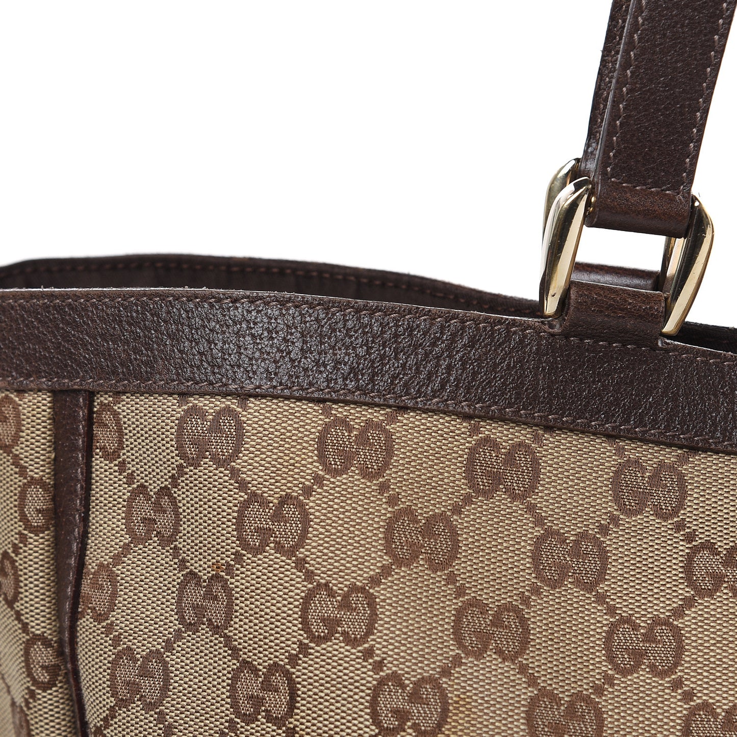 Monogram Large Abbey Tote Dark Brown