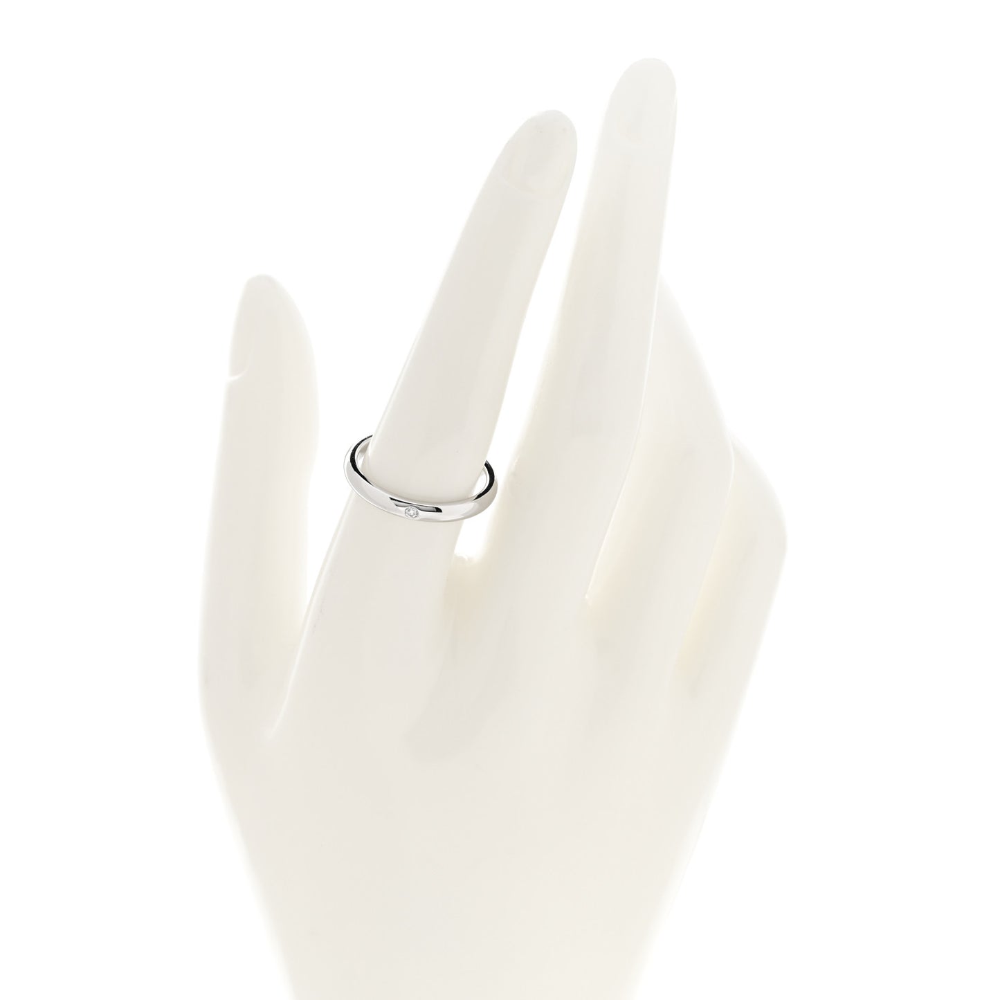 Platinum Diamond Elsa Peretti Band Ring 56 7.5