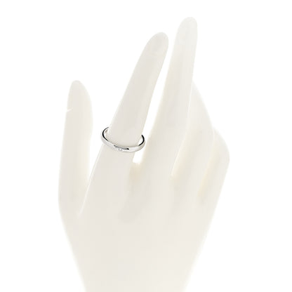 Tiffany Platinum Diamond Elsa Peretti Band Ring 56 7.5 2 of 5