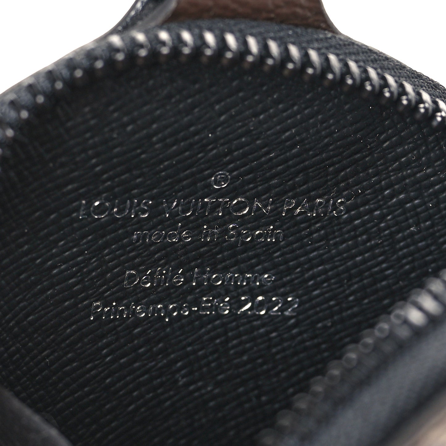 Monogram Trio Messenger Round Coin Purse Black
